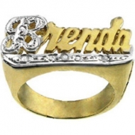 Diamond Woman s Name Ring