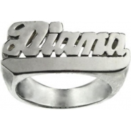 Woman s Italic Name Ring
