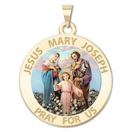 Jesus Mary Joseph Medal  Color EXCLUSIVE 
