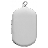 Sterling Silver Dog Tag Locket