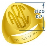 Oval Traditional Monogram Ring
