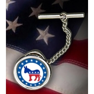 Democratic Logo Tie Tack