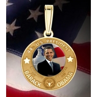 Barack Obama Inauguration Medal   w  Raised Letters  EXCLUSIVE 