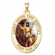 Saint John the Baptist Medal  Color EXCLUSIVE 
