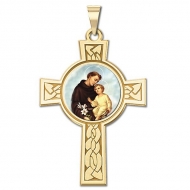 Saint Anthony Cross Medal   Color EXCLUSIVE 