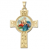 Saint Christopher Cross Medal   Color EXCLUSIVE 