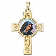 Our Lady of Sorrows Cross Medal  Color EXCLUSIVE 