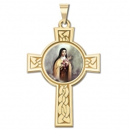 Saint Theresa Cross Medal  Color EXCLUSIVE 
