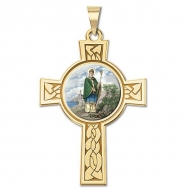 Saint Patrick Cross Medal   Color EXCLUSIVE 