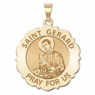 Saint Gerard Scalloped Medal  EXCLUSIVE 