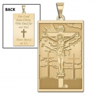  The Crucifixion of Jesus  Doubled Sided Rectangle Medal  EXCLUSIVE 