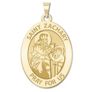 Saint Zachary Medal   Oval   EXCLUSIVE 