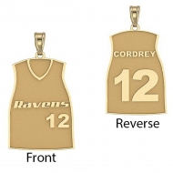 Softball Jersey Charm or  Pendant w  Name   Number