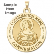 Custom Saint w  Personalized Saint Name Confirmation Medal   EXCLUSIVE
