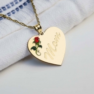 Mom Rose Heart 