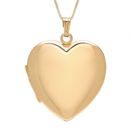 Build Your Own 14K Gold 4 Picture Heart Locket