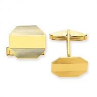 Octagon Engravable Cufflinks