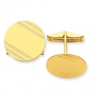 Round Engravable Cufflinks