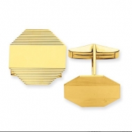 Octagon Engravable Cufflinks