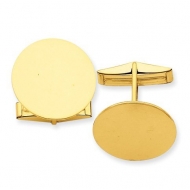 Round Engravable Cufflinks