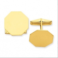 Octagon Engravable Cufflinks