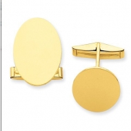 Oval Engravable Cufflinks