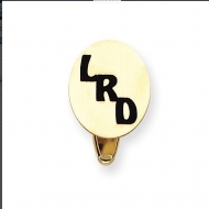 Satin Finish Personalized Oval Cufflinks
