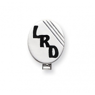 Satin Finish Personalized Oval Cufflinks