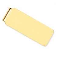 14k Yellow Gold Engravable Money Clip