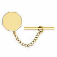 Octagon  Engraveable  Tie Tack