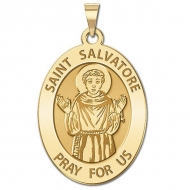 Saint Salvatore Medal  OVAL  EXCLUSIVE 