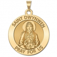 Saint Dwynwen Round Medal  EXCLUSIVE 