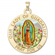 Our Lady of Guadalupe Medal   Color EXCLUSIVE 