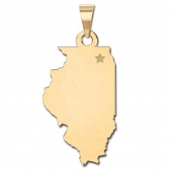 Illinois   Personalized Pendant or Charm