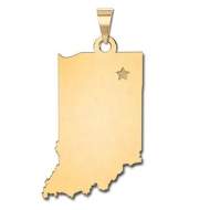 Indiana   Personalized Pendant or Charm