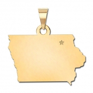 Iowa   Personalized Pendant or Charm