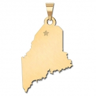 Maine    Personalized Pendant or Charm