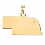 Nebraska   Personalized Pendant or Charm