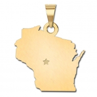 Wisconsin   Personalized Pendant or Charm
