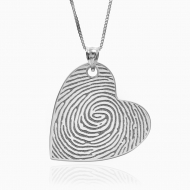 Sideways Heart Shaped Custom Print Medal