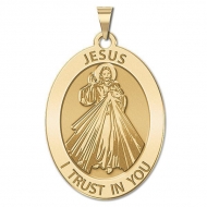 Divine Mercy Oval Medal  EXCLUSIVE 