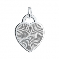 Personalized Heart Shaped Handprint   Footprint Medal   w  Name   Date