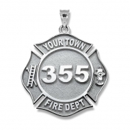 Personalized Firefighter Badge w  Your Number   Department