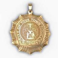 Personalized Lieutenant Badge w  Your Department