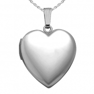 Sterling Silver Heart Four Photo Locket