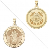 Saint Christopher Doubledside COAST GUARD Medal  EXCLUSIVE 