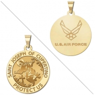 Saint Joseph of Cupertino Doubledside AIR FORCE Medal  EXCLUSIVE 