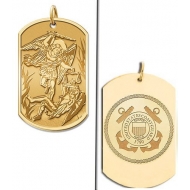 Saint Michael Doubledside COAST GUARD Dogtag Medal  EXCLUSIVE 