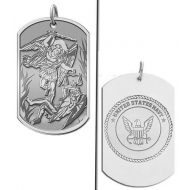 Saint Michael Doubledside NAVY Dogtag Medal  EXCLUSIVE 