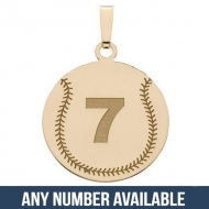 Custom Softball Pendant w   Number